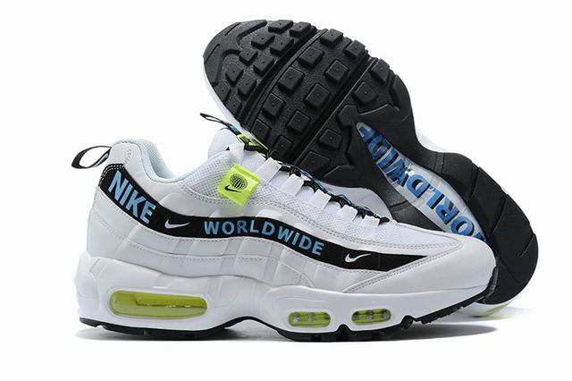 Nike Air Max 95 Men's Shoes Worldwide White Black Green-90